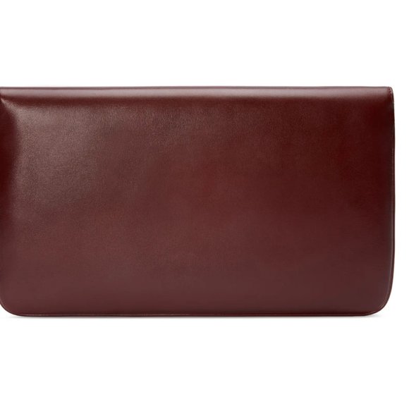Gucci Rajah Leather Clutch in Burgundy - Picture 2 of 8
